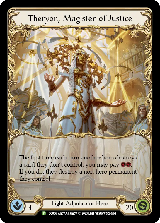 Theryon, Magister of Justice card image