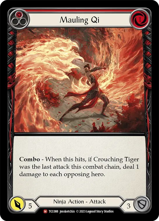 Mauling Qi card image, pitch 1