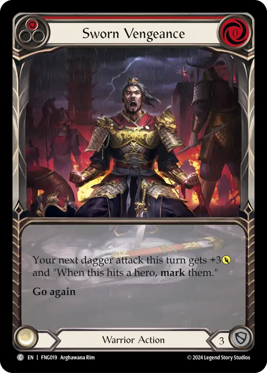 Sworn Vengeance card image, pitch 1