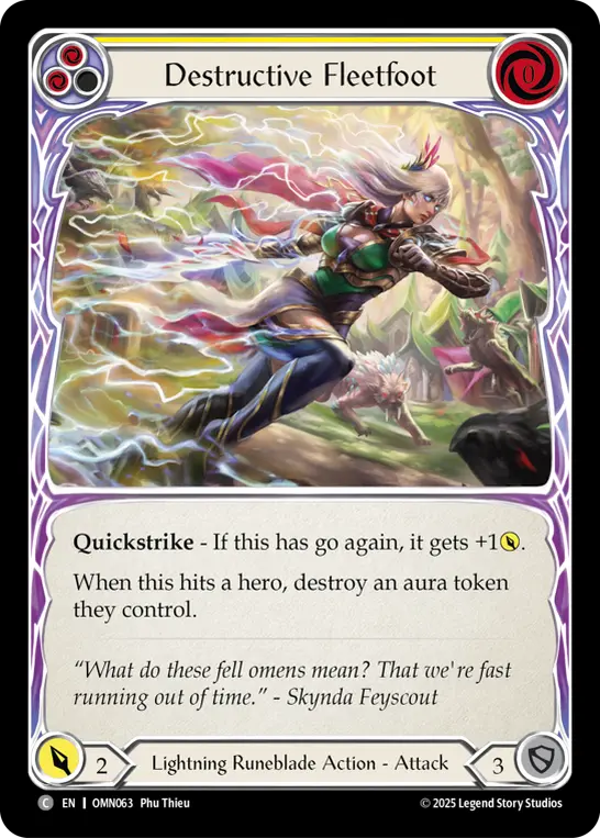 Destructive Fleetfoot card image, pitch 2