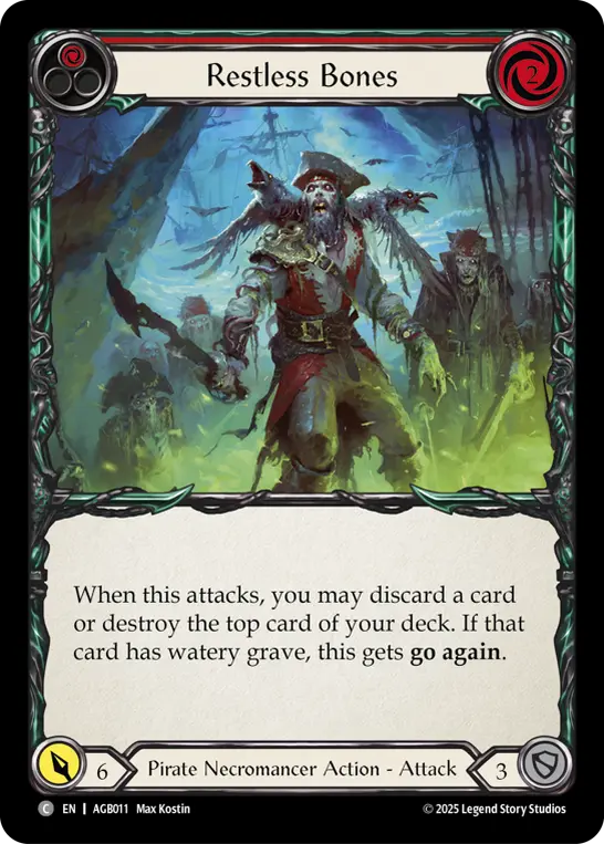 Restless Bones card image, pitch 1