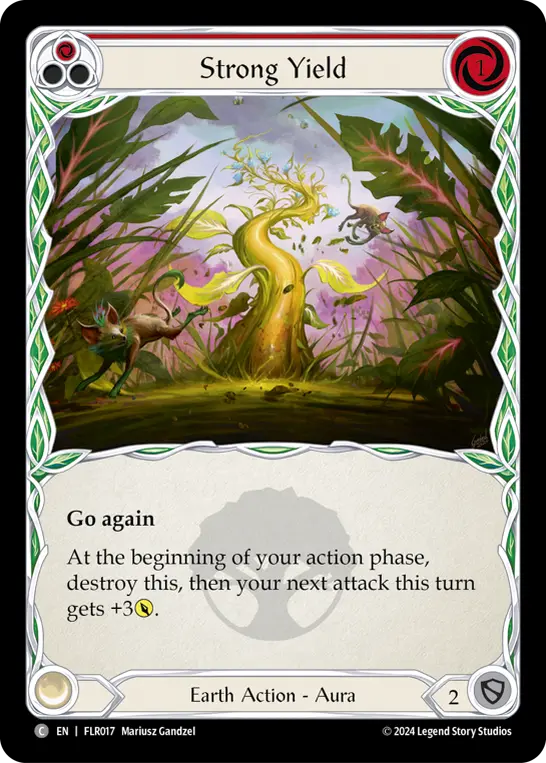 Strong Yield card image, pitch 1