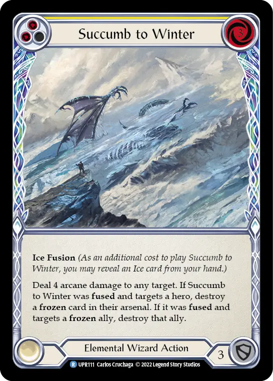 Succumb to Winter card image, pitch 2