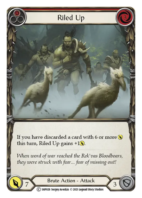 Riled Up card image, pitch 1