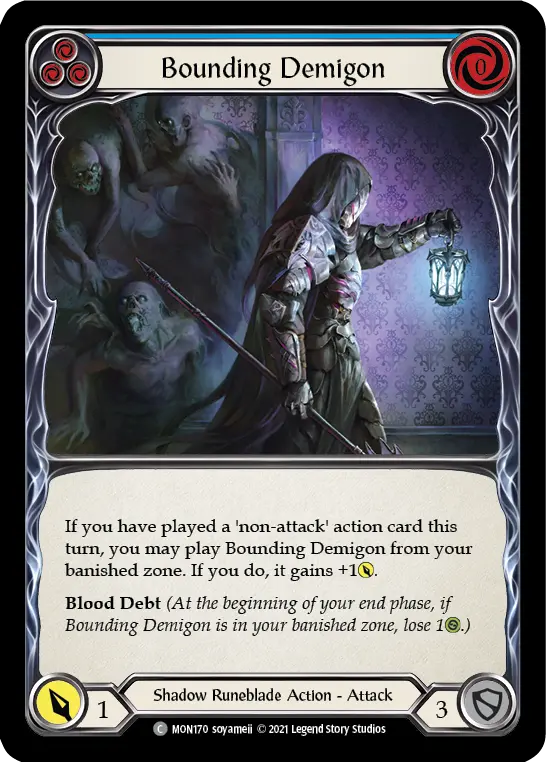Bounding Demigon card image, pitch 3