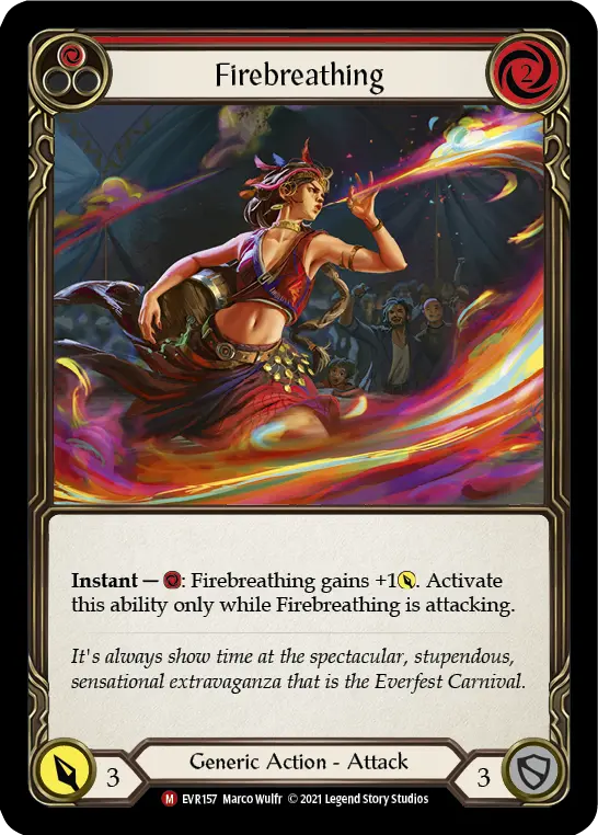 Firebreathing card image, pitch 1