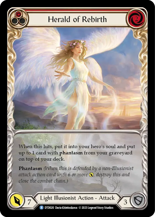 Herald of Rebirth card image, pitch 1