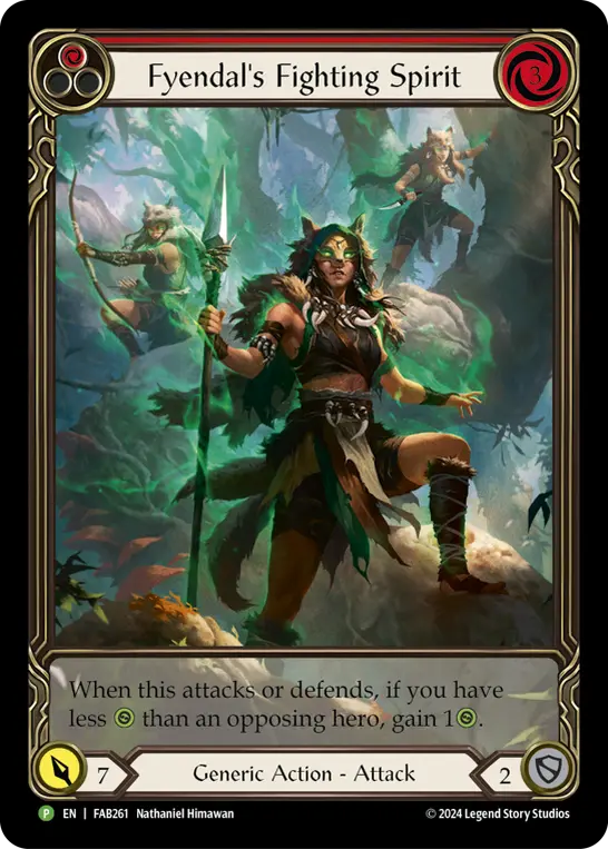 Fyendal's Fighting Spirit card image, pitch 1