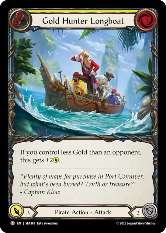 Gold Hunter Longboat card image, pitch 2