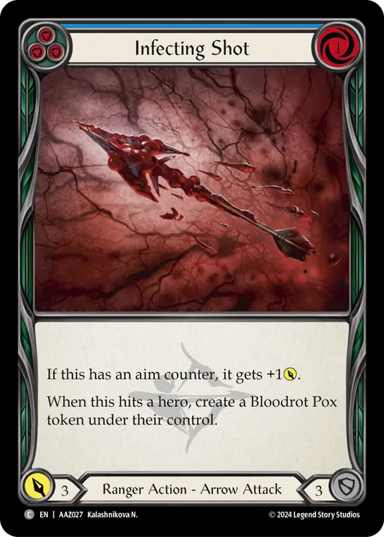 Infecting Shot card image, pitch 3