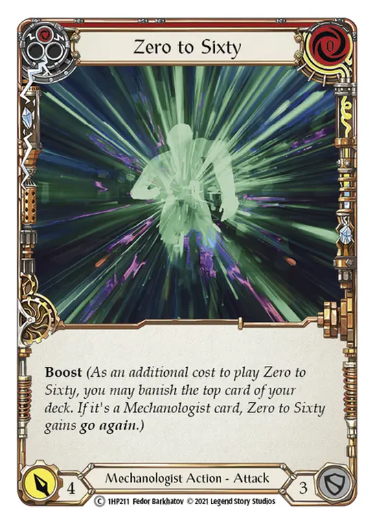 Zero to Sixty card image, pitch 1