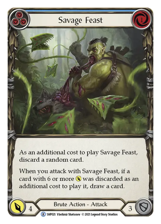 Savage Feast card image, pitch 3