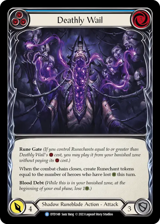 Deathly Wail card image, pitch 3