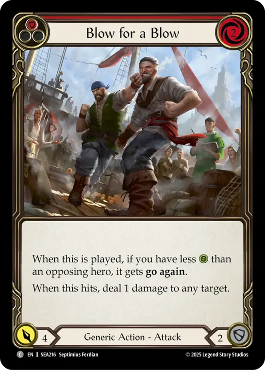 Blow for a Blow card image, pitch 1