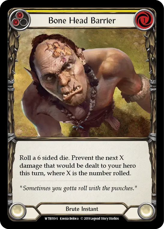 Bone Head Barrier card image, pitch 2