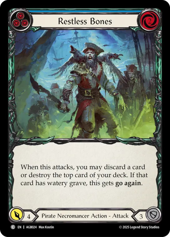 Restless Bones card image, pitch 3