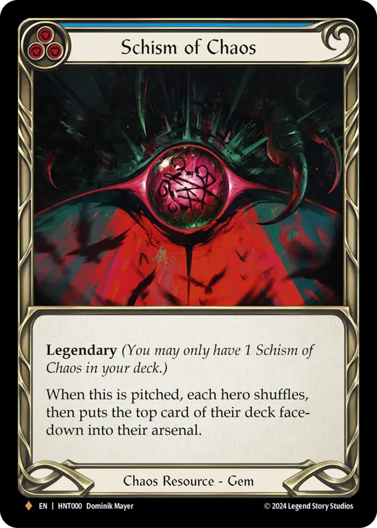 Schism of Chaos card image, pitch 3