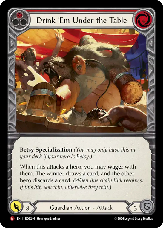 Drink 'Em Under the Table card image, pitch 1