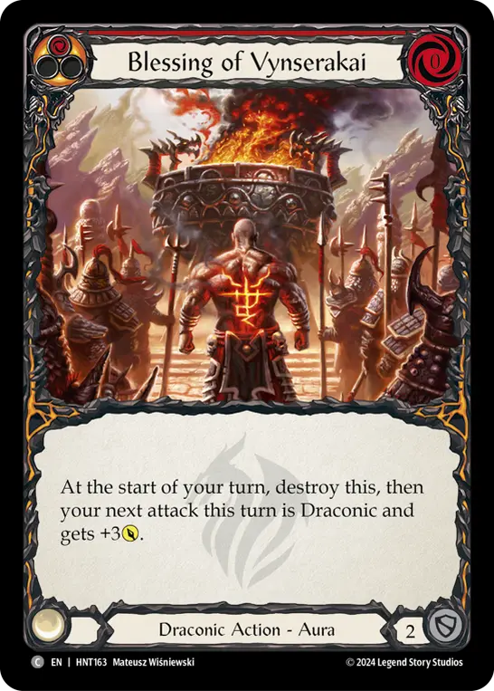Blessing of Vynserakai card image, pitch 1