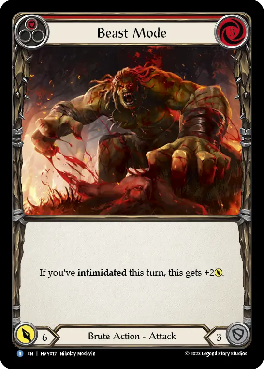 Beast Mode card image, pitch 1