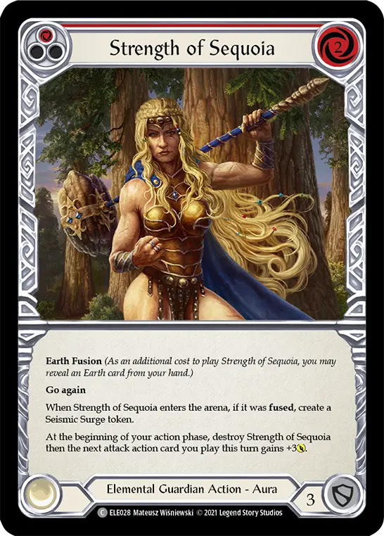 Strength of Sequoia card image, pitch 1
