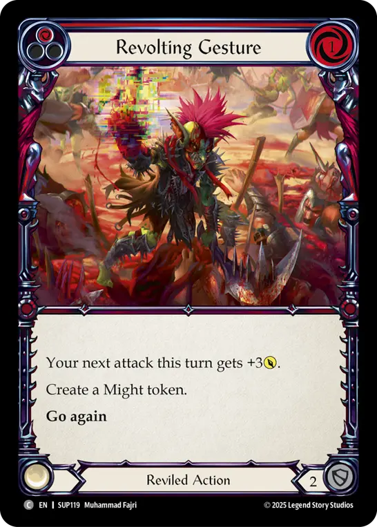 Revolting Gesture card image, pitch 1