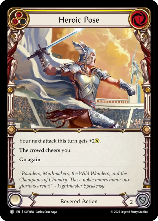 Heroic Pose card image, pitch 2