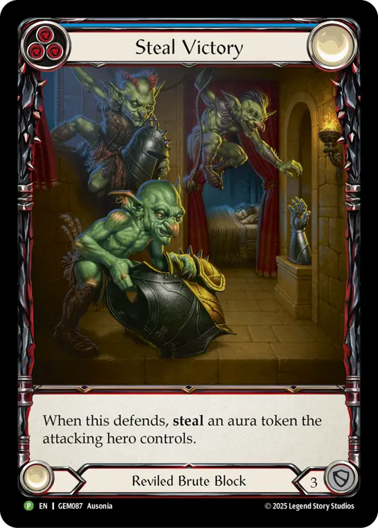 Steal Victory card image, pitch 3