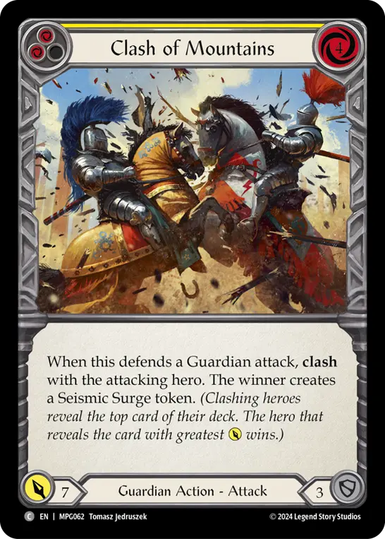 Clash of Mountains card image, pitch 2