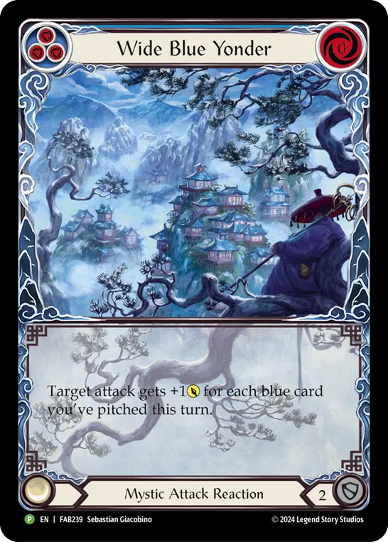 Wide Blue Yonder card image, pitch 3