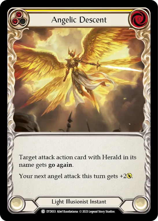 Angelic Descent card image, pitch 2
