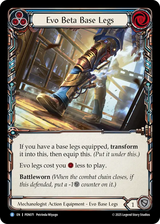 Evo Beta Base Legs card image, pitch 3