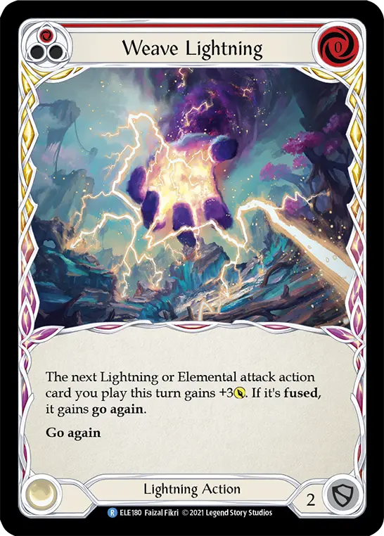 Weave Lightning card image, pitch 1