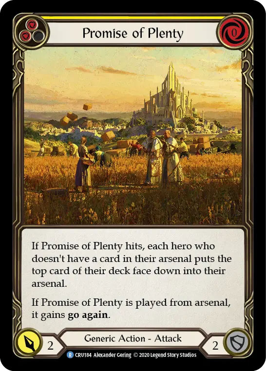 Promise of Plenty card image, pitch 2