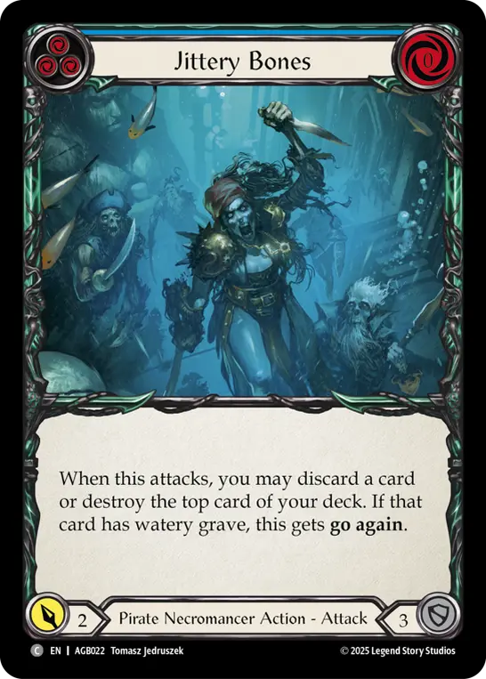 Jittery Bones card image, pitch 3