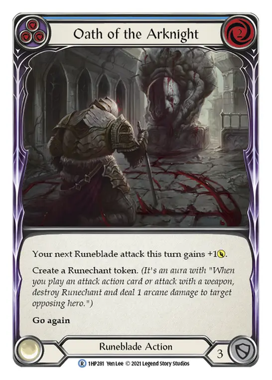 Oath of the Arknight card image, pitch 3