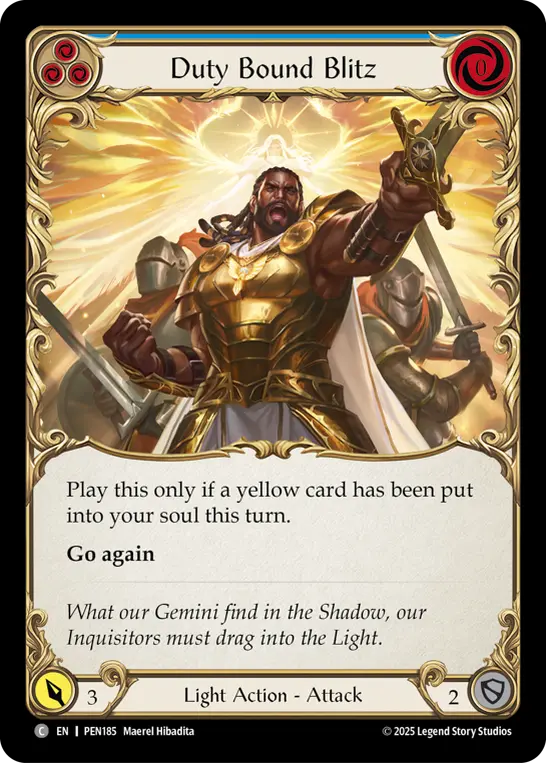 Duty Bound Blitz card image, pitch 3