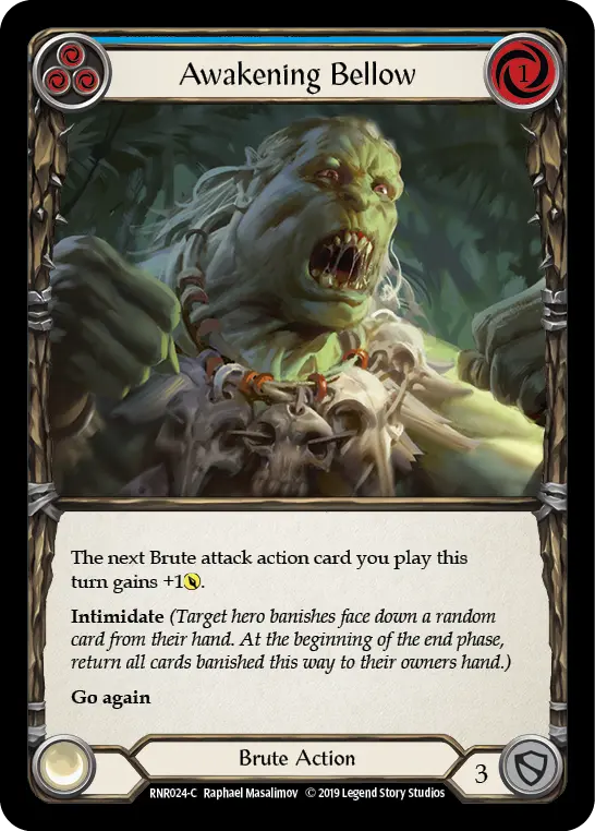 Awakening Bellow card image, pitch 3