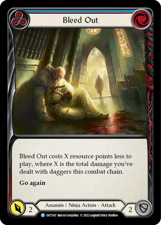 Bleed Out card image, pitch 3