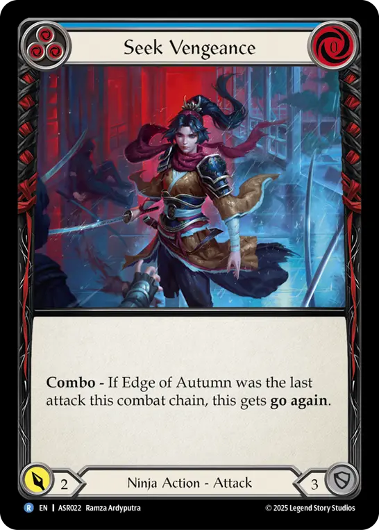 Seek Vengeance card image, pitch 3