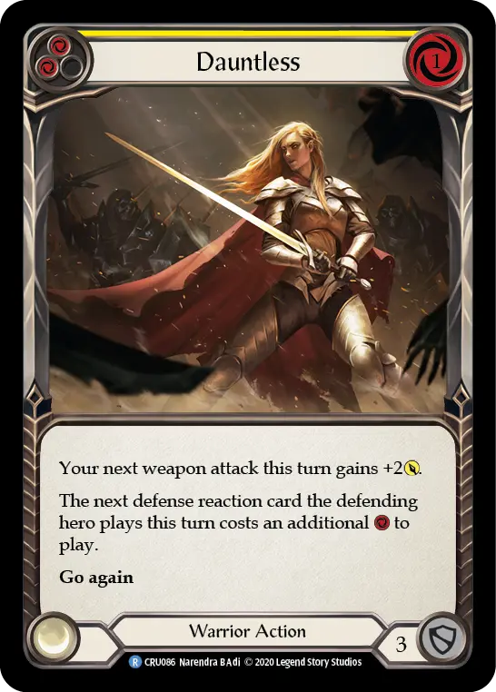 Dauntless card image, pitch 2