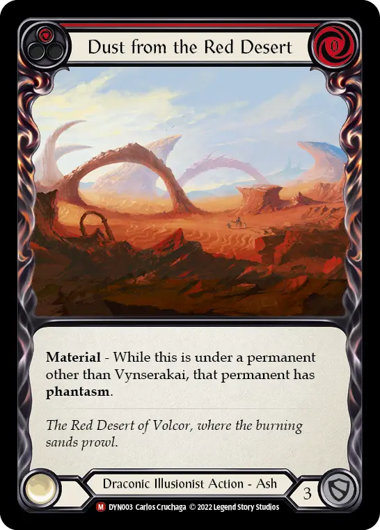 Dust from the Red Desert card image, pitch 1