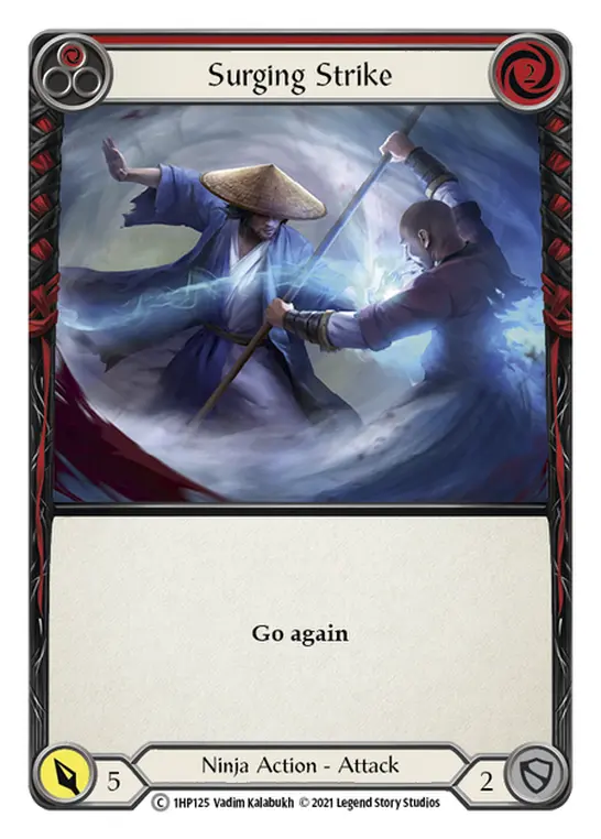Surging Strike card image, pitch 1