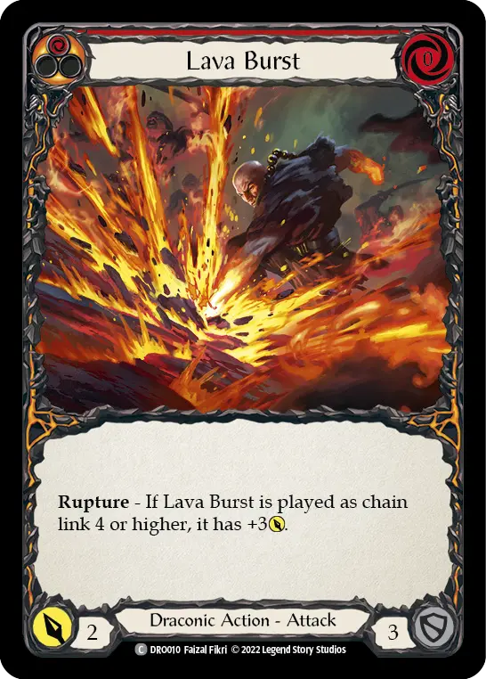 Lava Burst card image, pitch 1
