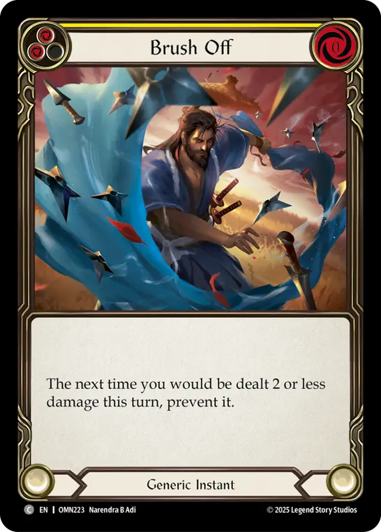 Brush Off card image, pitch 2