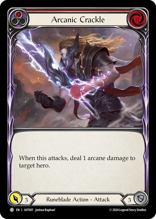 Arcanic Crackle card image, pitch 1