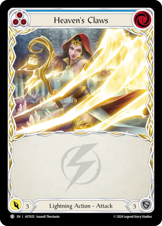 Heaven's Claws card image, pitch 3