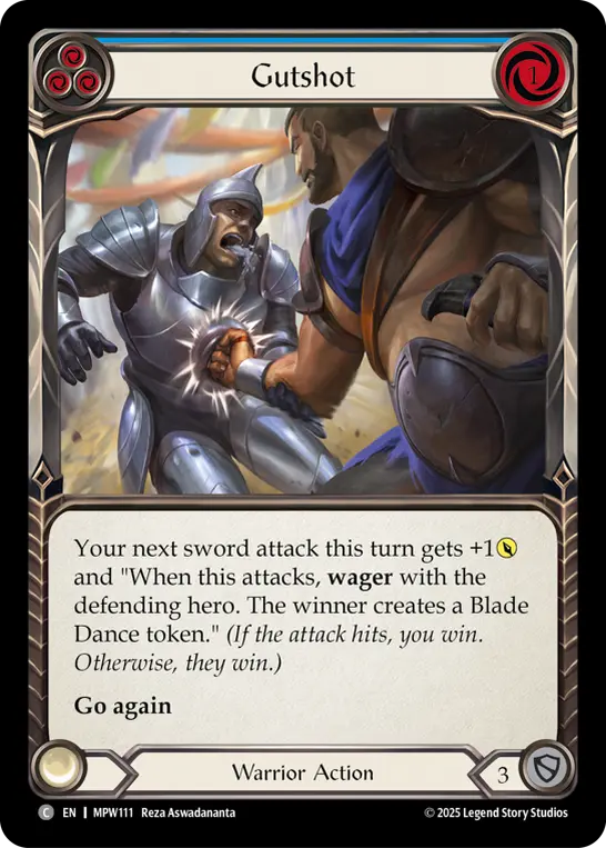 Gutshot card image, pitch 3