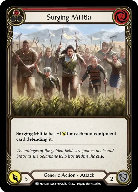Surging Militia card image, pitch 1