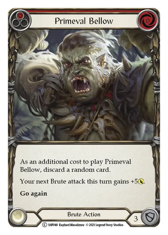 Primeval Bellow card image, pitch 1